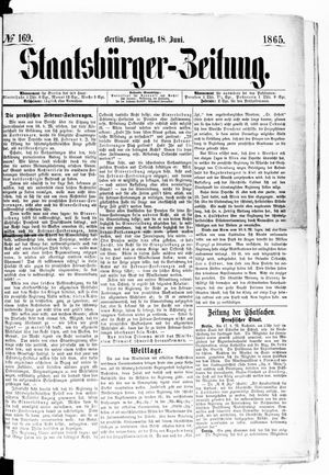 Staatsbürger-Zeitung vom 18.06.1865