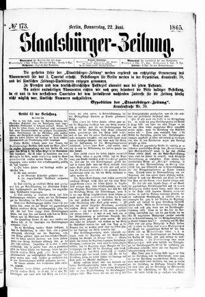 Staatsbürger-Zeitung on Jun 22, 1865