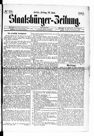 Staatsbürger-Zeitung vom 23.06.1865