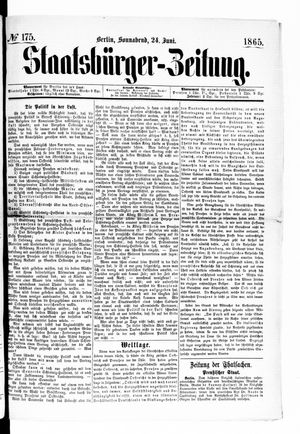 Staatsbürger-Zeitung vom 24.06.1865