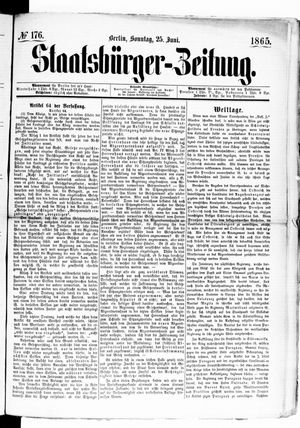 Staatsbürger-Zeitung vom 25.06.1865