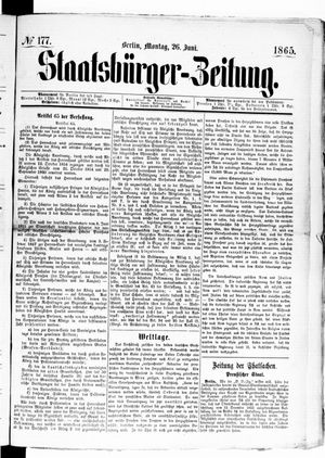 Staatsbürger-Zeitung on Jun 26, 1865