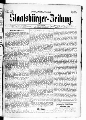 Staatsbürger-Zeitung vom 27.06.1865