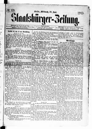 Staatsbürger-Zeitung vom 28.06.1865