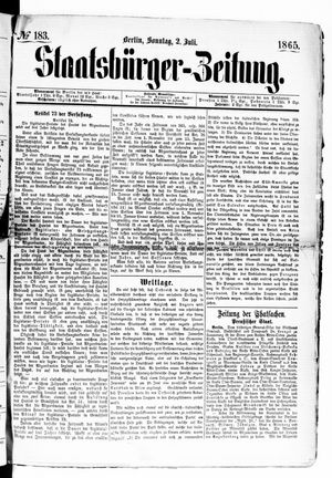 Staatsbürger-Zeitung on Jul 2, 1865