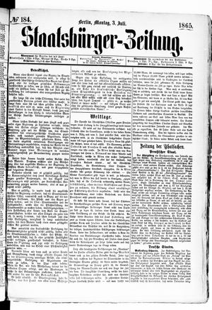 Staatsbürger-Zeitung vom 03.07.1865