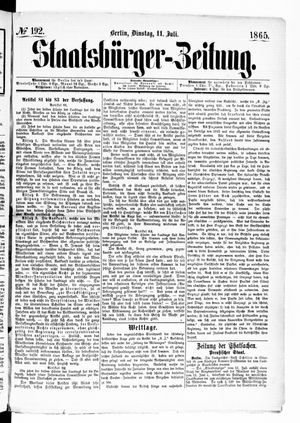Staatsbürger-Zeitung vom 11.07.1865
