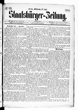 Staatsbürger-Zeitung vom 12.07.1865