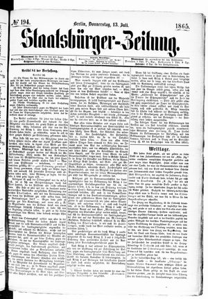 Staatsbürger-Zeitung vom 13.07.1865
