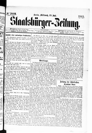 Staatsbürger-Zeitung vom 19.07.1865