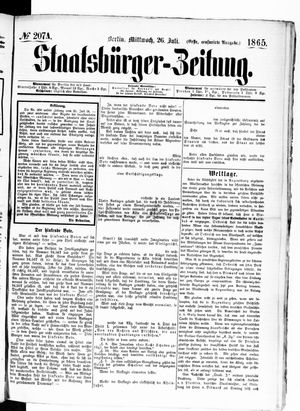 Staatsbürger-Zeitung vom 26.07.1865