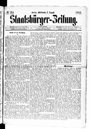 Staatsbürger-Zeitung on Aug 2, 1865