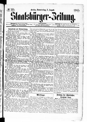 Staatsbürger-Zeitung vom 03.08.1865