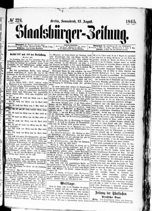 Staatsbürger-Zeitung on Aug 12, 1865