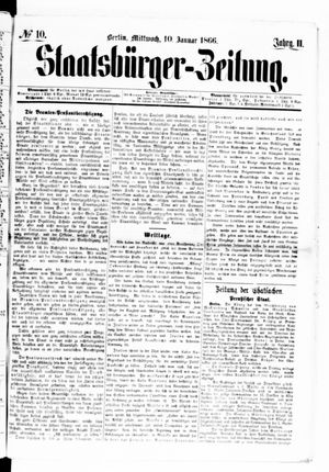 Staatsbürger-Zeitung on Jan 10, 1866