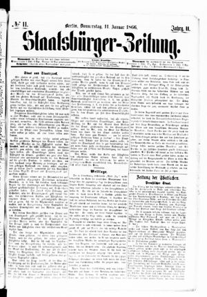 Staatsbürger-Zeitung on Jan 11, 1866