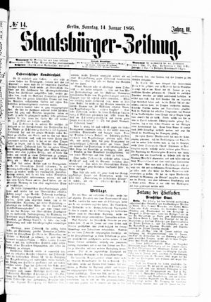 Staatsbürger-Zeitung on Jan 14, 1866