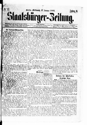 Staatsbürger-Zeitung vom 17.01.1866