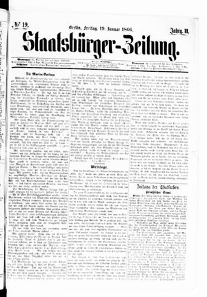 Staatsbürger-Zeitung on Jan 19, 1866