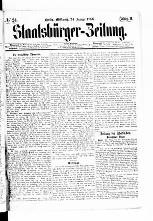 Staatsbürger-Zeitung vom 24.01.1866