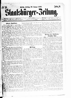 Staatsbürger-Zeitung vom 26.01.1866