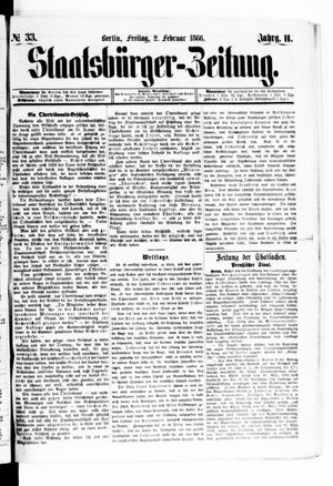 Staatsbürger-Zeitung on Feb 2, 1866