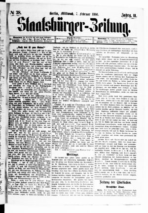 Staatsbürger-Zeitung vom 07.02.1866