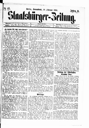 Staatsbürger-Zeitung vom 10.02.1866