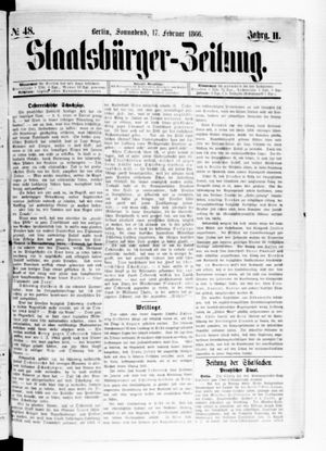 Staatsbürger-Zeitung vom 17.02.1866