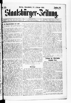 Staatsbürger-Zeitung on Feb 24, 1866