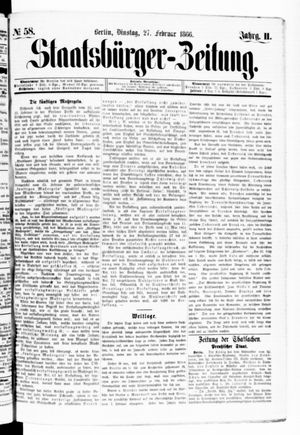 Staatsbürger-Zeitung on Feb 27, 1866
