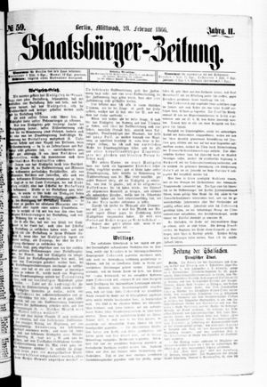 Staatsbürger-Zeitung vom 28.02.1866