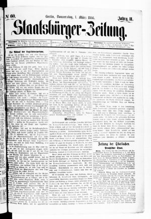 Staatsbürger-Zeitung vom 01.03.1866