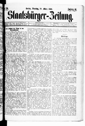Staatsbürger-Zeitung vom 20.03.1866