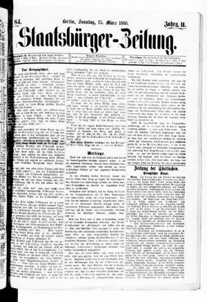 Staatsbürger-Zeitung vom 25.03.1866