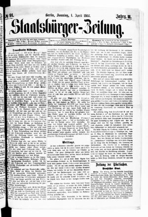 Staatsbürger-Zeitung on Apr 1, 1866