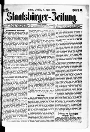 Staatsbürger-Zeitung vom 06.04.1866