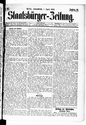 Staatsbürger-Zeitung vom 07.04.1866