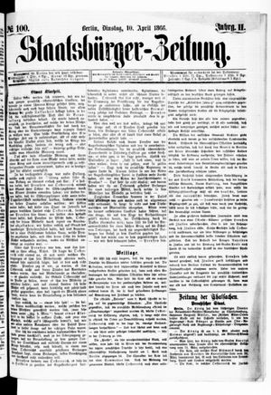 Staatsbürger-Zeitung vom 10.04.1866