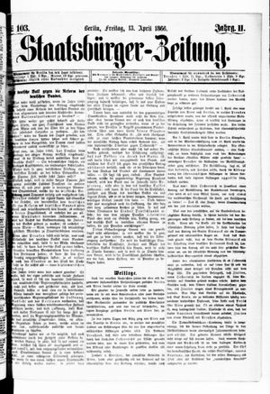 Staatsbürger-Zeitung vom 13.04.1866