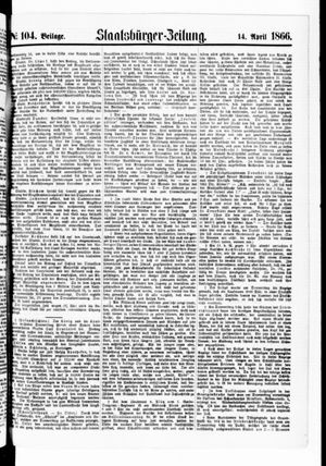 Staatsbürger-Zeitung vom 14.04.1866