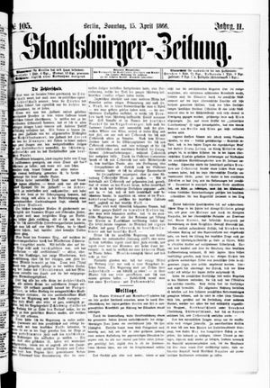 Staatsbürger-Zeitung vom 15.04.1866