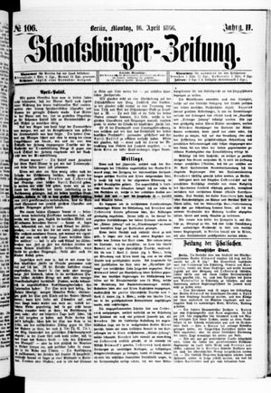 Staatsbürger-Zeitung vom 16.04.1866