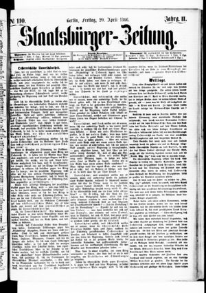 Staatsbürger-Zeitung vom 20.04.1866