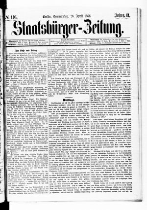 Staatsbürger-Zeitung vom 26.04.1866