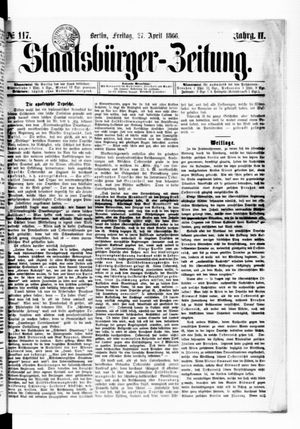 Staatsbürger-Zeitung on Apr 27, 1866