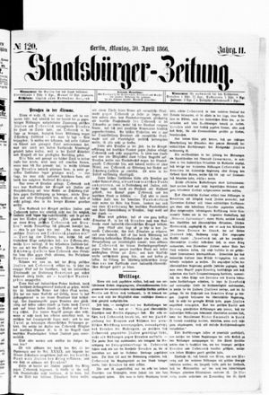 Staatsbürger-Zeitung vom 30.04.1866
