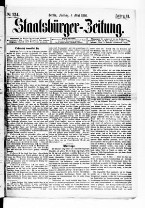 Staatsbürger-Zeitung on May 4, 1866
