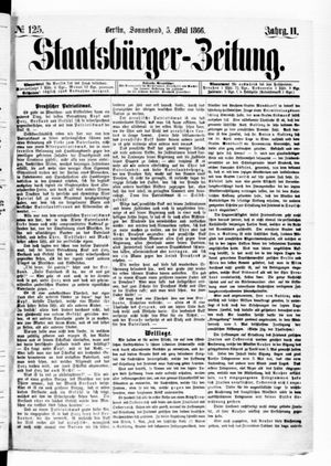 Staatsbürger-Zeitung on May 5, 1866