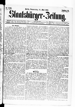 Staatsbürger-Zeitung on May 10, 1866